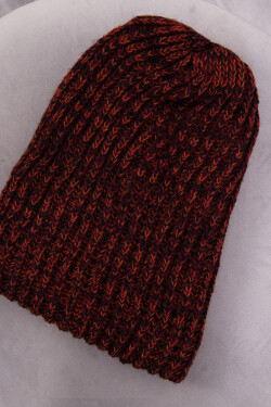 Dámská čepice Delia K260 ecru+red UNI