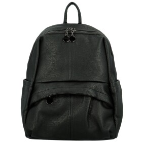 Trendy dámský koženkový kabelko-batoh Toska, černý