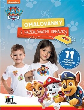 Omalovánky s nažehlovacími obrázky Tlapková patrola
