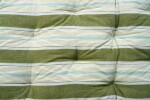 MADAM STOLTZ Bavlněná matrace Green / White Light blue / Grey 70 × 180 cm, zelená barva, textil