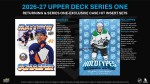 Hokejové karty NHL 2026-27 Upper Deck Series 1 Hockey Hobby Box