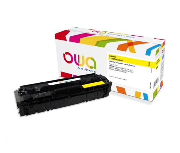 OWA Armor toner pro CANON LBP 611Cn, 613Cdw, 631Cn, 633Cdw, MFP635Cx, 1300 str., žlutá/yellow (CRG045Y) EDF_1081739
