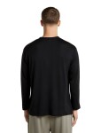 Unisex merino triko dlouhý rukáv ICEBREAKER Unisex Merino 150 LS Pocket Tee, Black velikost: M