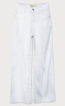 Široké dámské kalhoty bílé barvě bílá model 8969271 FASHION
