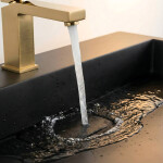 REA - Umyvadlo na desku Goya 50x37 černá matná REA-U8778