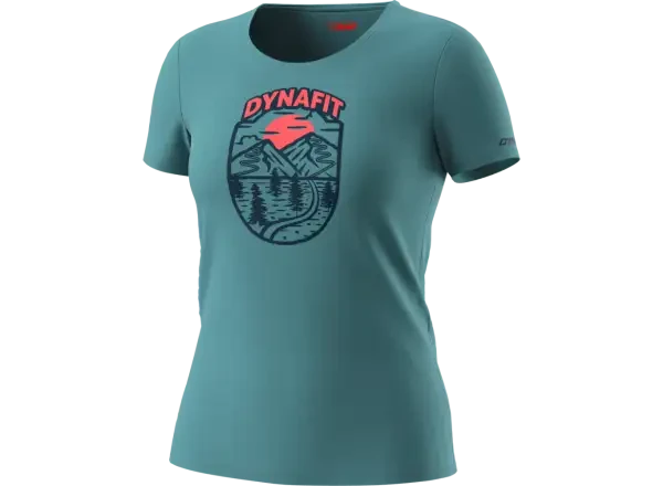 Dynafit Graphic CO W S/S Tee Brittany Blue