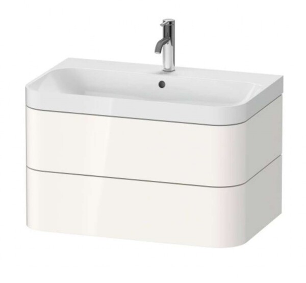 DURAVIT - Happy D.2 Plus Skříňka s umyvadlem 48x78x49 cm, 2 zásuvky, bílá vysoký lesk HP4347O2222