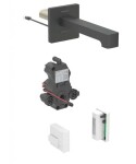 GEBERIT - Brenta Elektronická umyvadlová baterie pod omítku, napájení z generátoru, easy to clean, matná černá 116.296.14.1
