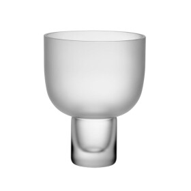 GEJST Skleněná váza Nebl Frosted Small, čirá barva, sklo