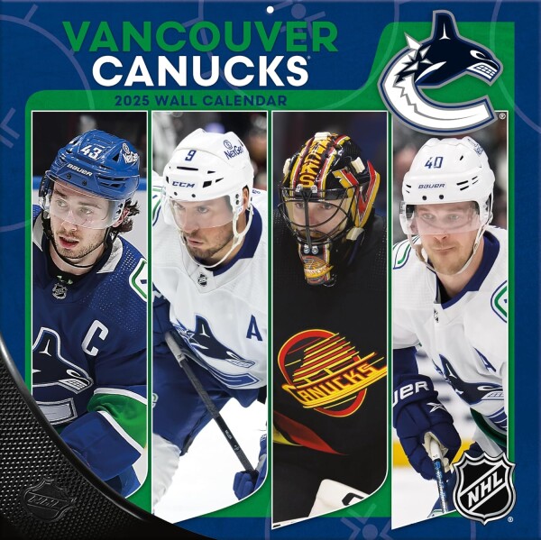 JF Turner Kalendář Vancouver Canucks NHL 2025 Wall Calendar