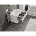 MEXEN/S - Orio koupelnová skříňka 70 cm s umyvadlem Vela, 2 zásuvky, bílá mat 91A10-07047-2-BFF01-W23M01