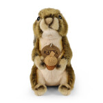 Plyšová veverka s oříškem 20 cm ECO-FRIENDLY