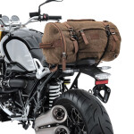 Vintage tailbag na motocykl Denver, 35L, hnědý, textilní