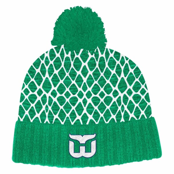 Adidas Pánská zimní čepice Hartford Whalers NHL 2019 20 Goal Net Pudelmütze