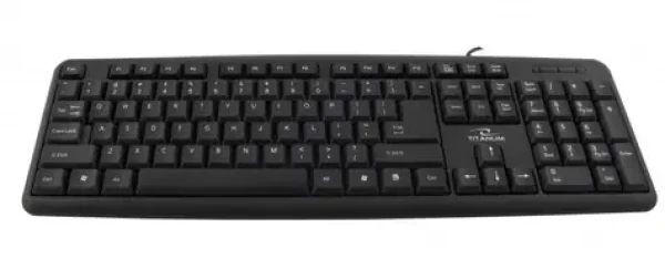 Titanum TK101 černá / drátová klávesnice / USB / US layout (TK101 - 5905784768243)