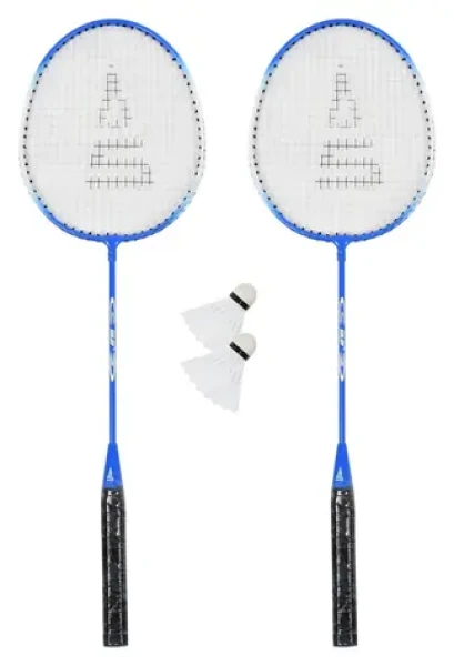 SULOV Badmintonový set tmavě modrá / 2x raketa 24 cm / 2x míček / Cestovní vak