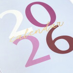 Busy B Nástěnný kalendář Blue Graphic 2026, modrá barva, papír