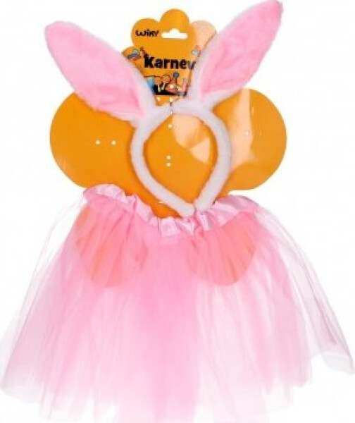 Kostým karnevalový zajíček růžový v sáčku karneval