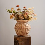 Ib Laursen Umělá květina White Umbel Flowers 40 cm, bílá barva, plast