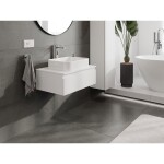MEXEN/S - Orio koupelnová skříňka pod umyvadlo 70 cm s deskou, 1 šuplík, bílá mat 91A10-07023-1-BFC01