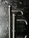 REA - Umyvadlová baterie Lungo Grip - Gun Grey, vysoká REA-B8779