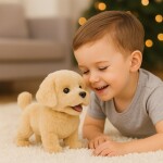 MalPlay Plyšový pejsek na baterie Golden Retriver