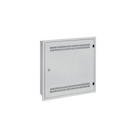 Solarix rozvaděč LC-18 do zdi s lištami 2U, 4U a 11U, 550x550 šedá RAL7035 s rámečkem k zazdění LC-18-55-15-W-G EDF_1874143
