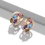 Náušnice Swarovski Elements Kirsty, Barevná/více barev