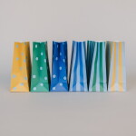 Eulenschnitt Papírový sáček Stripes and Dots 21 × 15 cm – set 6 ks, multi barva, papír