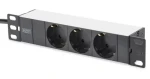 Digitus 10" Sada 1 světle šedá / Nástěnný rozvaděč / 6U / šířka 254 mm / nosnost 30 kg / IP20 (DN-10-SET-1)