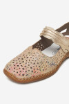 Polobotky Rieker 41399-92 Přírodní kůže (useň) - Lícová