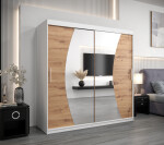 Šatní skříň Abi W0 Barva korpusu: Dub Sonoma, Rozměry: 200 cm, Dveře: Dub sonoma