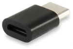 Equip Adaptér USB-C – Micro USB černá / Redukce / Hliníkové tělo (133472)
