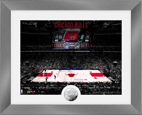 Highland Mint Obraz Chicago Bulls NBA Art Deco Stadium Silver Coin Photo Mint