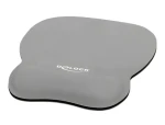 DeLock šedá / Podložka pod myš / Ergonomická / Opěrka zápěstí s gelem / 245 x 206 mm (12698)