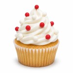 Cukrové perly SweetArt červené a bílé 7 mm (40 g)