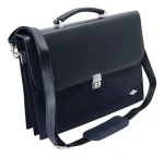 WEDO Aktovka Elegance černá / Taška / uzamykatelná / ramenní popruh / 36 x 13 x 27 cm (585201)
