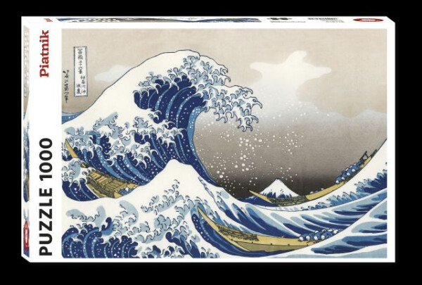 Puzzle Hokusai: Velká vlna u pobřeží Kanagawy 1000 dílků