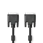 Nedis DVI-D 24+1 - DVI-D 24+1 2 m černá / DVI kabel / 2560x1600 / poniklované konektory / přímý (CCGP32001BK20)