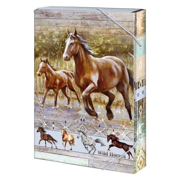Box na sešity A5 Wild horses