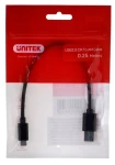 Unitek Y-C490BK černá / Kabel USB-C - USB-A / USB 3.1 Gen 1 / 0,25 m (Y-C490BK)