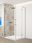GELCO - TRINITY CHROM obdélníkový kout 1100x1200 rohový vstup, čiré sklo, GT2211-12C-CH GT2211-12C-CH