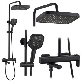 REA - Sprchový set Arlo Black REA-P7440