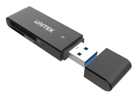 Unitek Y-9327A černá / Čtečka paměťových karet / USB 3.2 Gen 1 Type-A / SD microSD / 2 sloty (Y-9327A)