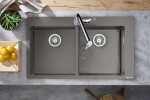 HANSGROHE - Dřezy Vestavný granitový dřez S510-F770, betonová šedá 43316380