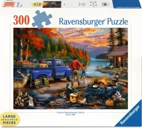 RAVENSBURGER Puzzle Západ slunce u jezera