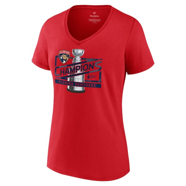 Fanatics Dámské tričko Florida Panthers 2024 Stanley Cup Champions Primetime V-Neck Velikost: