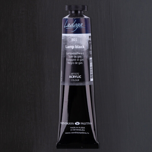 Nevskaya Palitra Ladoga 2204801 Akrylová barva 46 ml, černá lamp 801