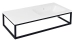 SAPHO - SKA konzole pod umyvadlo/desku 100x22x51cm, černá mat SKA810