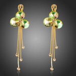 Náušnice Swarovski Elements Andolina, Zelená